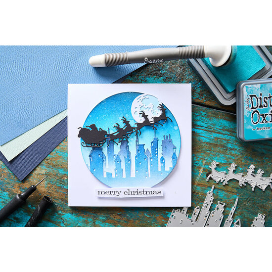 Tim Holtz Sizzix Thinlits Die Set Tim Holtz Vault Christmas Magic 12Pcs