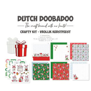 Dutch Doobadoo Vrolijk kerstfeest Crafty Kit