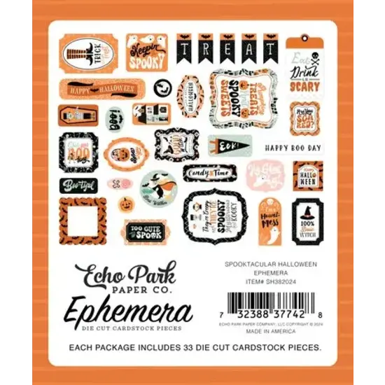 Echo Park Echo Park Ephemera Spooktacular Halloween 33 pcs