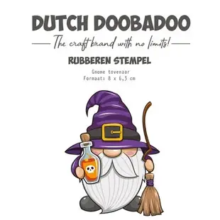 Dutch Doobadoo Rubber Stamp Gnome Tovenaar