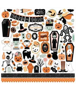 Echo Park Element Sticker 12x12'' Spooktacular Halloween