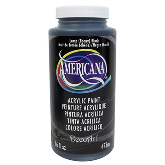 Deco Art Americana Decor Acryl 473ml Lamp Ebony Black