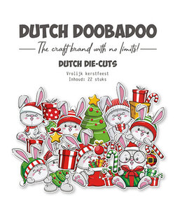Dutch Doobadoo Vrolijk Kerstfeest Dutch Die-Cuts Texts 22pcs