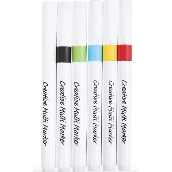 Creotime Creatieve Multi Markers/Stiften 6st