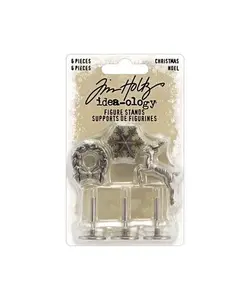 Tim Holtz Idea-Ology Christmas Figure Stands 6pcs