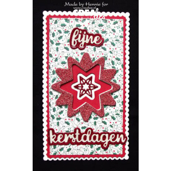 Crealies Crealies Stansmal Wordzz Fijne Kerstdagen