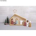 Rayher Houten kribbe met figuren 22x5,6x21,5cm, 9-dlg