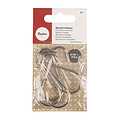 Rayher Metalen S-haken 2,6x6,1cm 4st, zilver