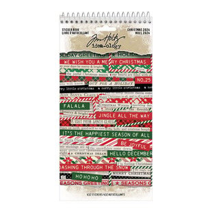 Tim Holtz Idea-Ology Sticker Book Christmas 2024