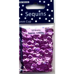 Pailletten Cup 6mm 12gr Fuchsia
