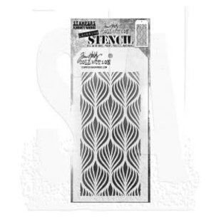 Tim Holtz Layering Stencil 4 1/8" x 8 1/2" Deco Feather
