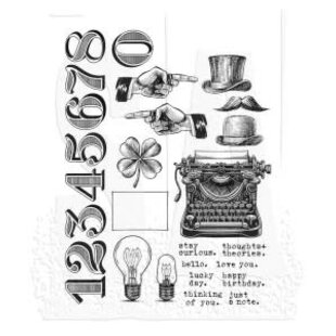 Tim Holtz Cling Stamp Curiosity Shop