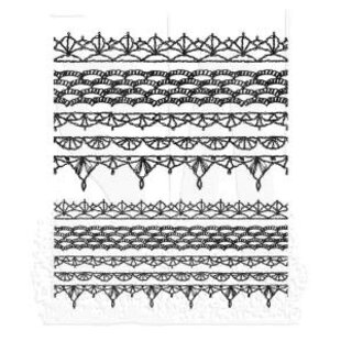 Tim Holtz Cling Stamp Crochet Trims