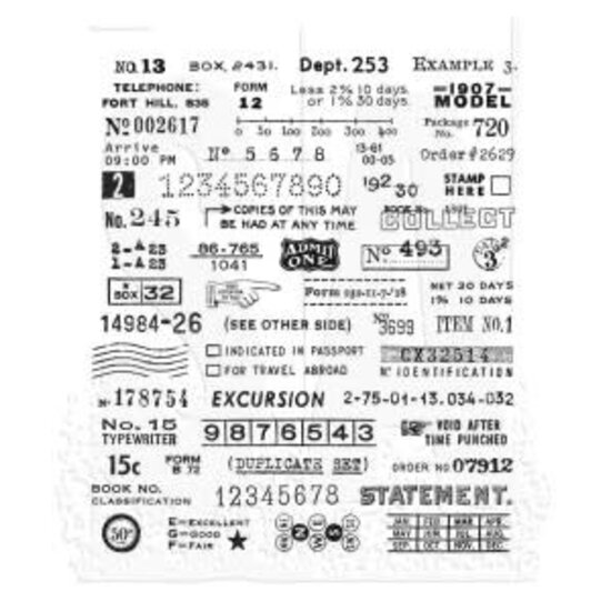 Tim Holtz Tim Holtz Cling Stamp Tidbits