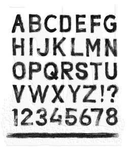 Tim Holtz Cling Stamp Sign Painter