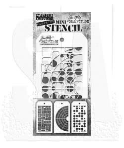 Tim Holtz Mini Layering Stencil 3 1/8" x 6 1/4" Set 59 3/Pkg