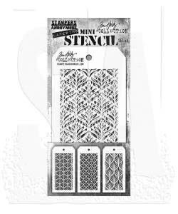 Tim Holtz Mini Layering Stencil 3 1/8" x 6 1/4" Set 60 3/Pkg
