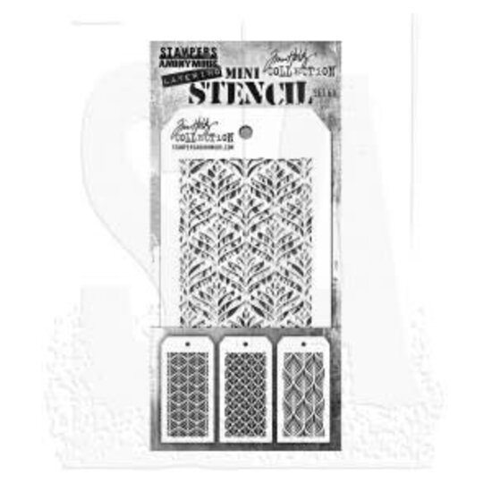 Tim Holtz Tim Holtz Mini Layering Stencil 3 1/8" x 6 1/4" Set 60 3/Pkg