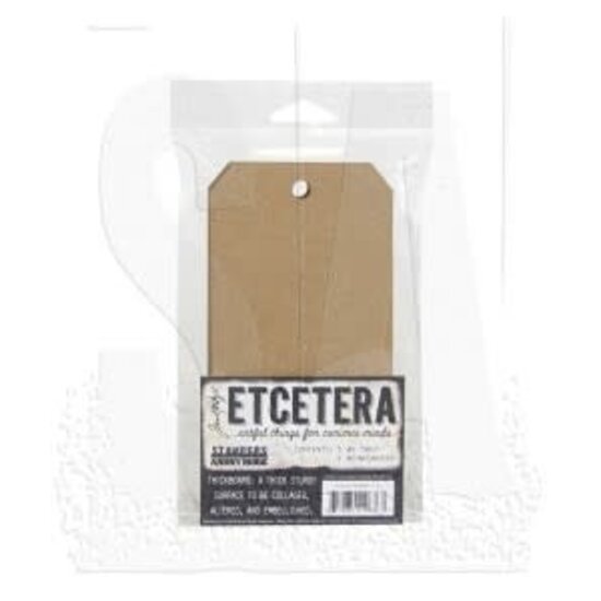 Tim Holtz Tim Holtz Etcetera Thickboard 3 1/8" x 6 1/4" Tag