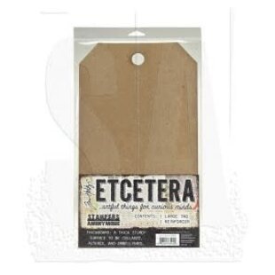Tim Holtz Etcetera Thickboard 8 1/4" x 14 1/2" Large Tag