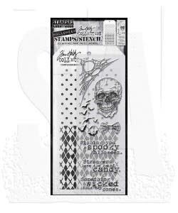 Tim Holtz Mixed Media Stamps & Stencil Set 28