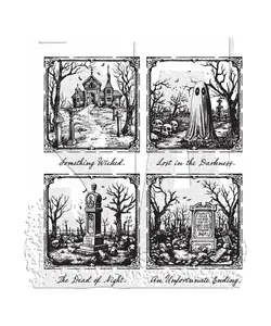 Tim Holtz Cling Stamp Framed Frights