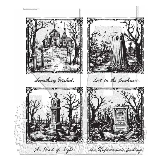 Tim Holtz Tim Holtz Cling Stamp Framed Frights