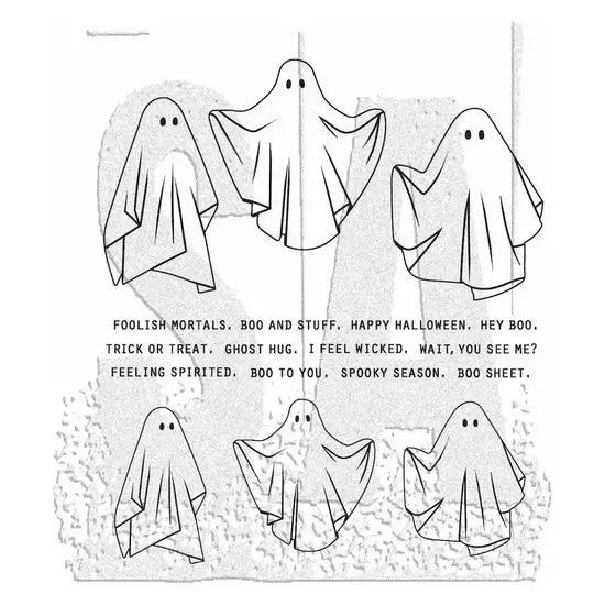 Tim Holtz Tim Holtz Cling Stamp Spooky Spirits