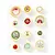 Rosie's Studio Spellbinders Oh Joyful Day Button Embellishments 12pc