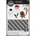 Sizzix Sizzix Tim Holtz Embossing Folder en Thinlits Die Set Christmas Minis 6pcs
