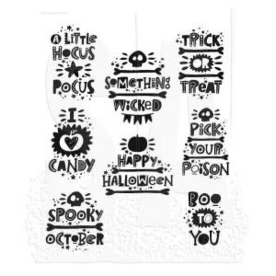 Tim Holtz Tim Holtz Cling Stamp Halloween Whatnots