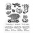 Tim Holtz Tim Holtz Cling Stamp Home for Christmas