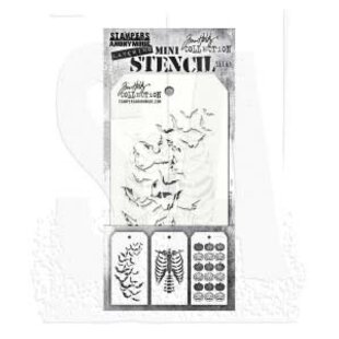 Tim Holtz Mini Layering Stencil 3 1/8" x 6 1/4" Set 61 3/Pkg