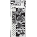 Tim Holtz Tim Holtz Mixed Media Stamps & Stencil Set 81 Bold Botanical