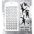 Tim Holtz Tim Holtz Mixed Media Stamps & Stencil Set 83 Bunny Hop