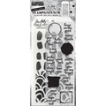 Tim Holtz Tim Holtz Mixed Media Stamps & Stencil Set 84 Note Quotes