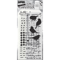 Tim Holtz Tim Holtz Mixed Media Stamps & Stencil Set 82 Silhouette Bird