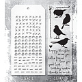 Tim Holtz Tim Holtz Mixed Media Stamps & Stencil Set 82 Silhouette Bird