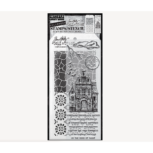 Tim Holtz Mixed Media Stamps & Stencil Set 49