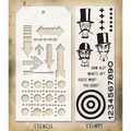 Tim Holtz Tim Holtz Mixed Media Stamps & Stencil Set 39 Arrows and Dotted Line