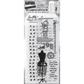 Tim Holtz Tim Holtz Mixed Media Stamps & Stencil Set 42 Stitched and Dashes