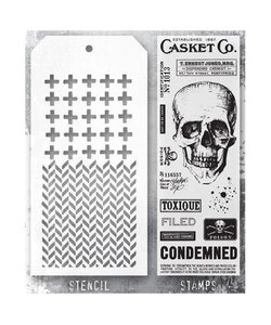 Tim Holtz Mixed Media Stamps & Stencil Set 48
