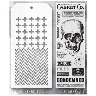 Tim Holtz Mixed Media Stamps & Stencil Set 48
