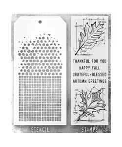 Tim Holtz Mixed Media Stamps & Stencil Set 51