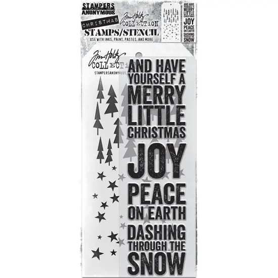 Tim Holtz Tim Holtz Mixed Media Stamps & Stencil Set 53