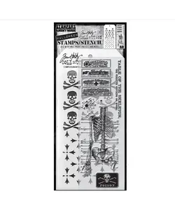 Tim Holtz Mixed Media Stamps & Stencil Set 29