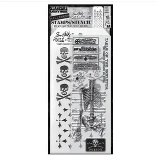 Tim Holtz Mixed Media Stamps & Stencil Set 29