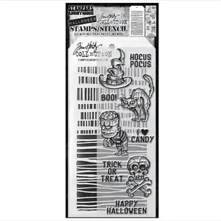 Tim Holtz Mixed Media Stamps & Stencil Set 30