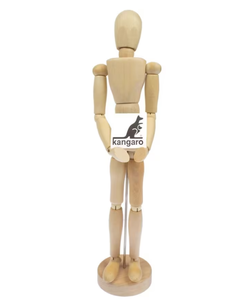 K-830302 Houten Tekenpop 30 cm in koker