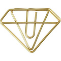 Creotime Metal Paperclips Diamond Gold b:35mm h:25mm 6 st